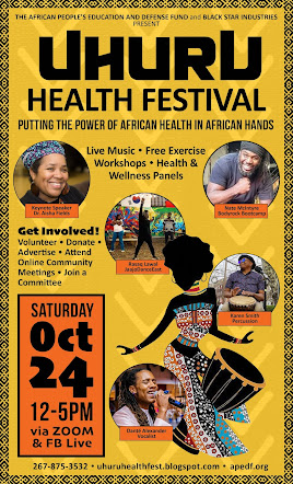 Sat October 24th- Uhuru Health Festival- Virtual Edition